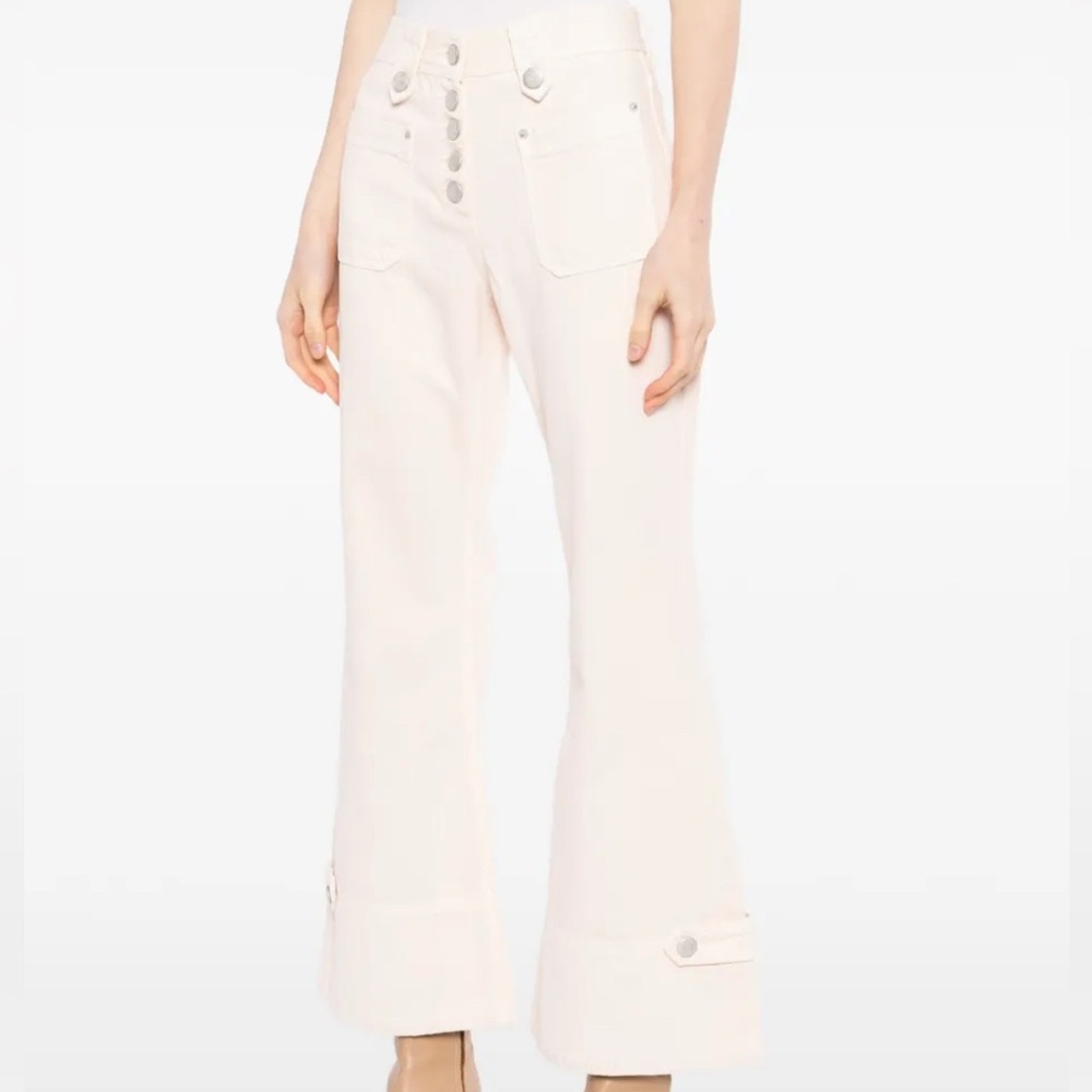 FARM Rio Light Pink Flare Button Jeans Jeans